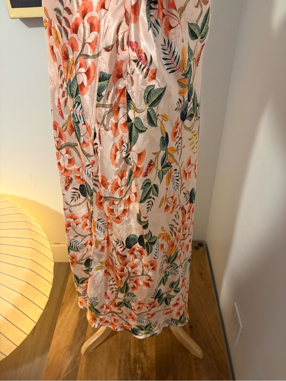 LOFT Maxi Skirt in Peach Floral - Picture 5 of 6